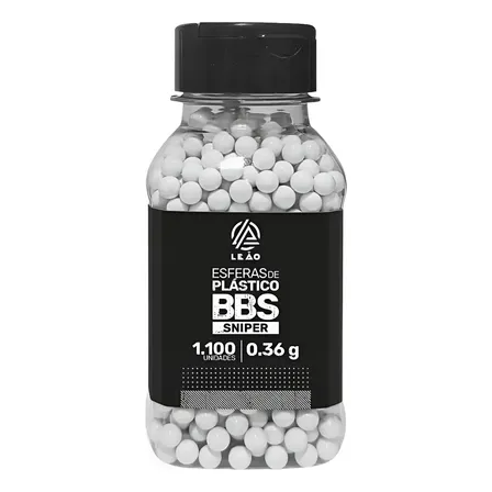 Esfera 0.36g Leão Airsoft 1.100 Bbs
