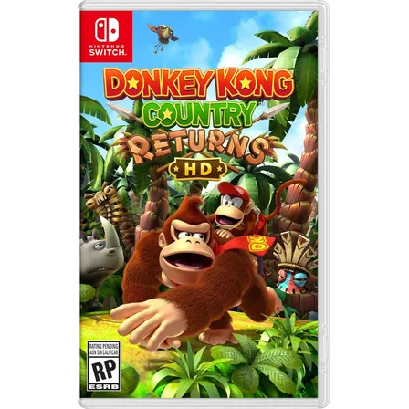 Jogo Donkey Kong Country Returns Hd Switch Br Midia Fisica