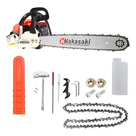 Motoserra A Gasolina 78cc Sabre 20 55cm Nakasaki Nk7800pro Laranja-escuro
