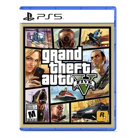 Gta V Grand Theft Auto V Ps5 Mídia Física Jogo Ação Rockstar Games