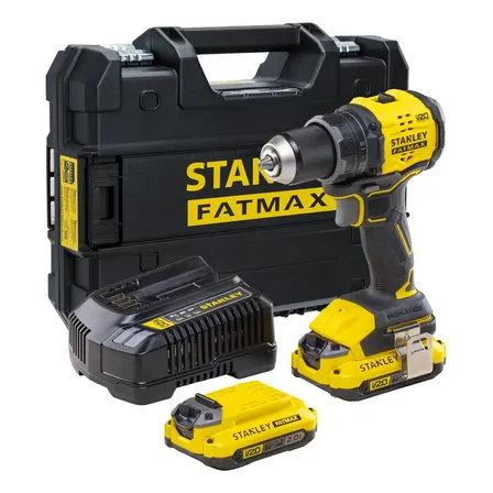 Parafusadeira E Furadeira 13mm 20v Stanley SBD716D2T 2 Baterias 1 Carregador E Maleta