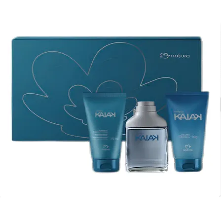 Presente Kaiak Colônia 25ml, Shampoo E P Barba 50ml