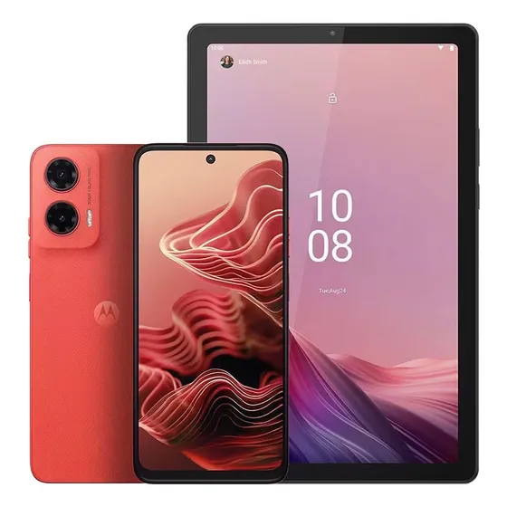 Smartphone Motorola Moto G35 5g + Tablet Lenovo Tab M9 4gb - Coral