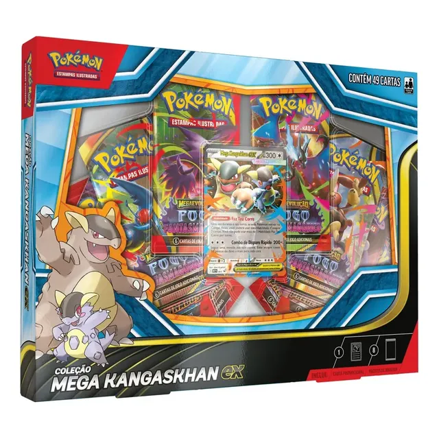 Box Pokémon Mega Kangaskhan Ex Pt-br