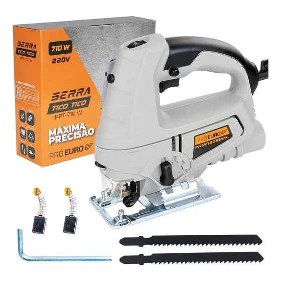 "Serra Tico Tico Profissional 710W 3000 OPM Seletor de Avanço - Laser Auxiliar de Corte Pró Euro