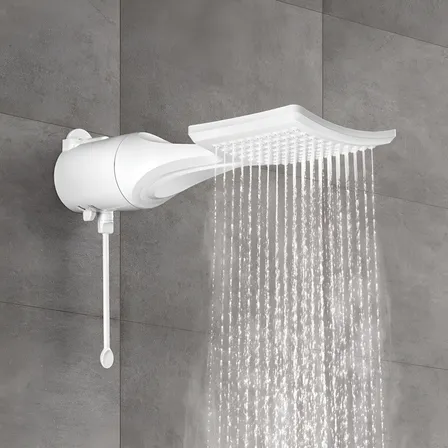 Chuveiro Ducha Lorenzetti Loren Shower Eletrônico 7500w Branco 7.5 Kw