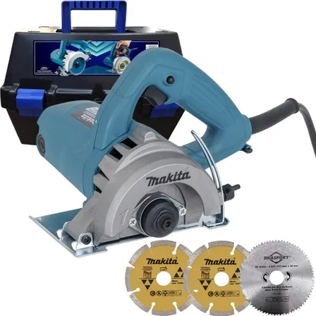 Serra Mármore 4.3/8 Pol 1.300w Com 3 Discos 4100nh3zx2 Makita E Maleta Evald