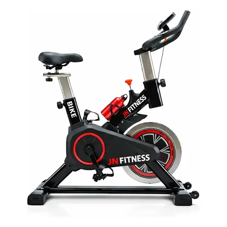 Bicicleta Ergométrica Spinning Premium-JN Fitness+Garrafa grátis modelo JN-1104 Preto 110kg