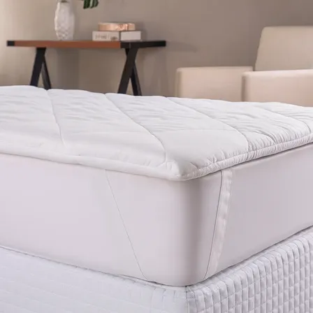 Pillow Solteiro Micropercal 400 Fios Dupla Face Full Branco Liso Solteiro