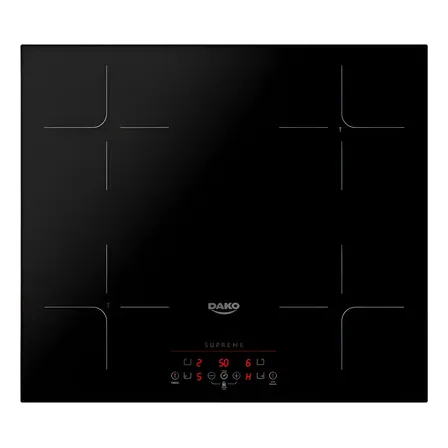 Cooktop Dako Supreme de Indução 4 Bocas Preto para Embutir