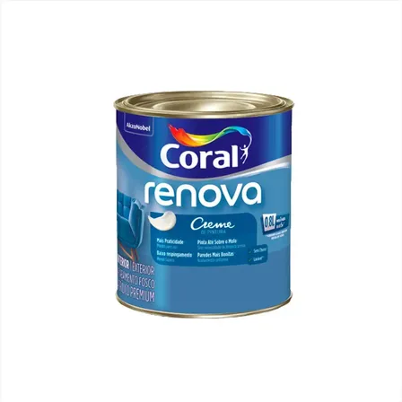 Tinta Renova Tetos E Paredes Anti Mofo 800ml Coral Branco Fosco
