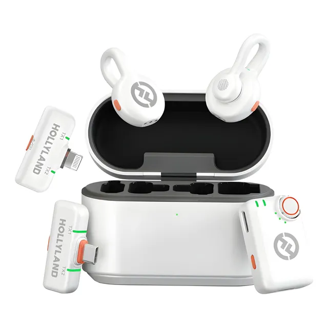 Microfone Hollyland Lark M2s Ultimate Combo Branco Branco