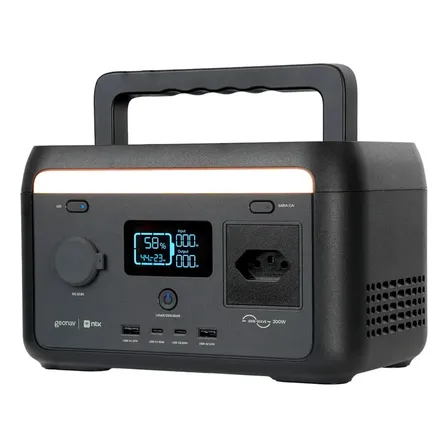 Estação De Energia Portátil 300w Wi-fi+bluetooth Geonav