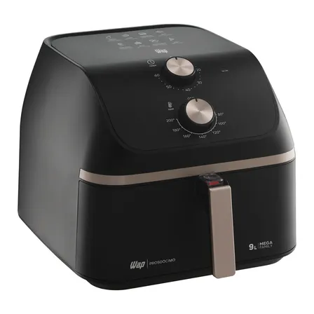 Fritadeira Elétrica Wap Air Fryer Mega 9l Preto 127v