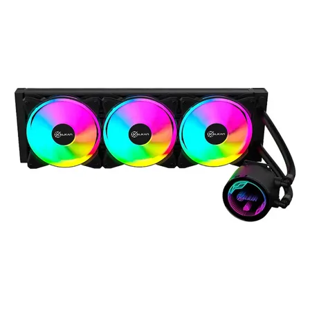 Water Cooler Kalkan Iota V2 360 Rgb 360mm Tdp 280w Preto