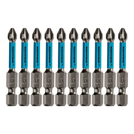 Bits Torcao Ph2 Para Ferramentas De Impacto 50mm 10pcs Gross