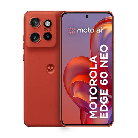 Smartphone Motorola Edge 60 Neo 5g - 512gb 24gb (12gb Ram + 12gb Ram Boost) 50mp Sony Camera Moto Ai E Tela 1.5k Super Hd - Vermelho