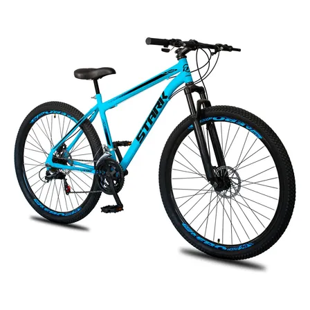 Bicicleta Aro 29 Stark Aço Carbono 21 Vel F Disco Suspensão Azul 18