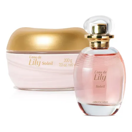 L'eau De Lily Soleil: Colônia 75ml + Creme Acetinado Corporal 200g