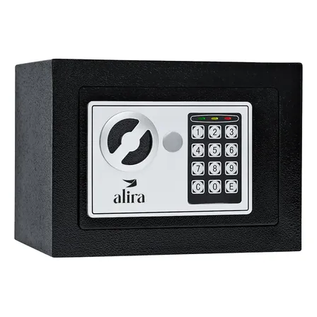 Cofre Digital Eletrônico Senha E Chave Alira Mr-bx-002 Preto