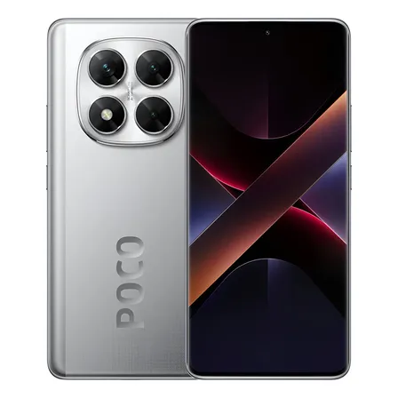 Xiaomi Pocophone Poco X7 5g Dual Sim 256 Gb 8 Gb Ram 120 Hz Amoled 5110 mAh Smartphones pretos Câmeras frontais Tela sensível ao toque prateada de 20 mp
