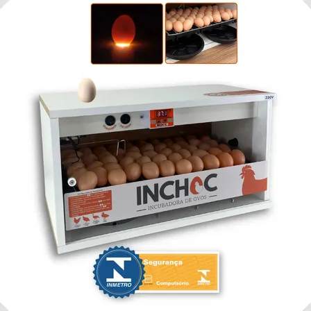 Chocadeira 50 Ovos Galinha Rolagem Automatica + Ovoscopio
