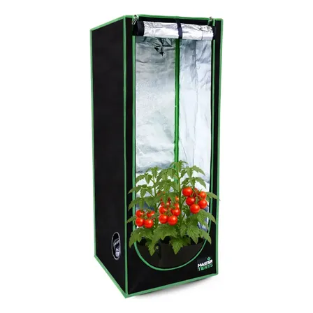 Tenda Estufa Grow 80x80x180cm Cultivo Master Plants Preta Preto