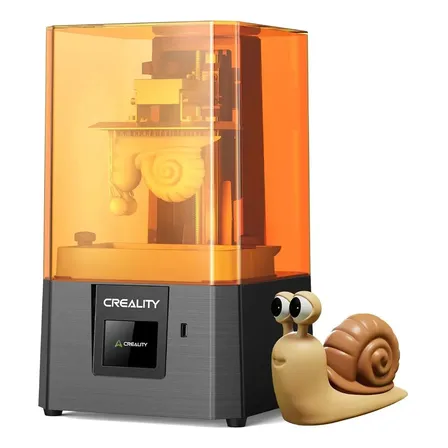 Impressora 3D de resina para iniciantes e crianças laranja