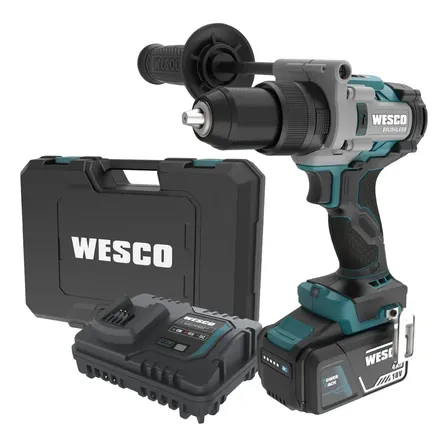 Parafusadeira Furadeira Impacto 13mm Ws2417k Wesco Azul-celeste 50 Hz/60 Hz