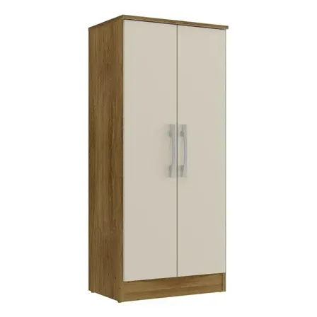 Armário Multiuso 2 Portas Nature/off-white Regente Bege
