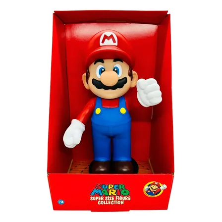 Boneco Super Mario Bros Articulável 22cm Vinil Brinquedo