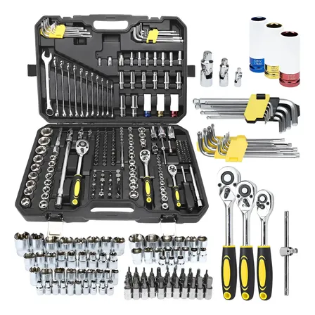 Kit de Ferramentas Profissional com 222 Peças e Maleta de Cromo Vanádio