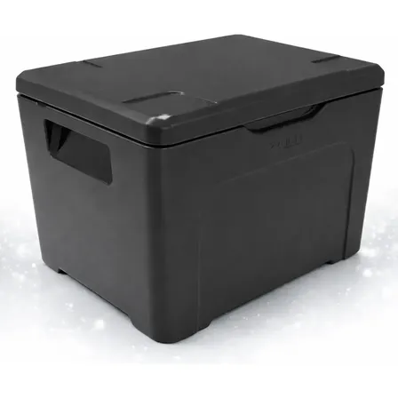 Caixa Térmica 120litros Preta Para Produtos Gelado E Quente. Preto