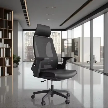 Cadeira Presidente Toledo Certificada Nr17 Ergonômica Premium Cor Preto Assento Em Tela Mesh