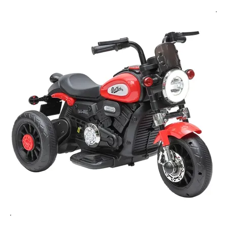 Mini Moto Elétrica Infantil Halei 6v Com Luz E Som Zippy Cor Vermelha
