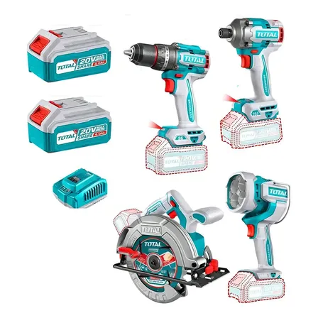 Kit de ferramentas elétricas Total TOSLI251082 4 peças