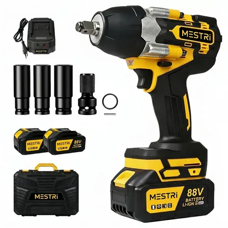Chave De Impacto 700 Nm Sem Escovas 88V, com Kit Acessórios e Maleta MESTRI