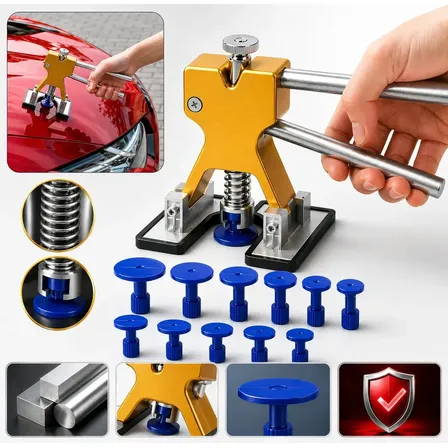 Kit Martelinho Ferramentas Reparo Remoção Amassados Carro 12