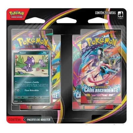 Blister Quadruplo Toxel Pokémon Caos Ascendente Tcg Copag