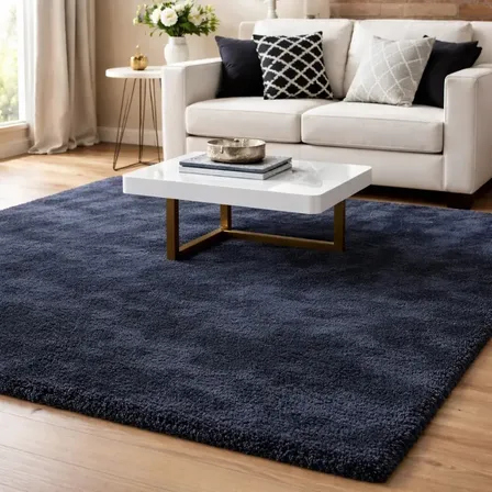 Tapete Sala Peludo Felpudo Luxo 2,00 X 1,50 Cor Cinza-escuro