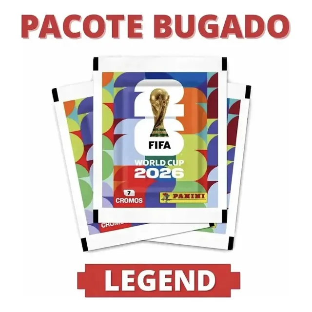 Pacote Bugado Figurinha Legend Lacrado Copa Do Mundo 2026