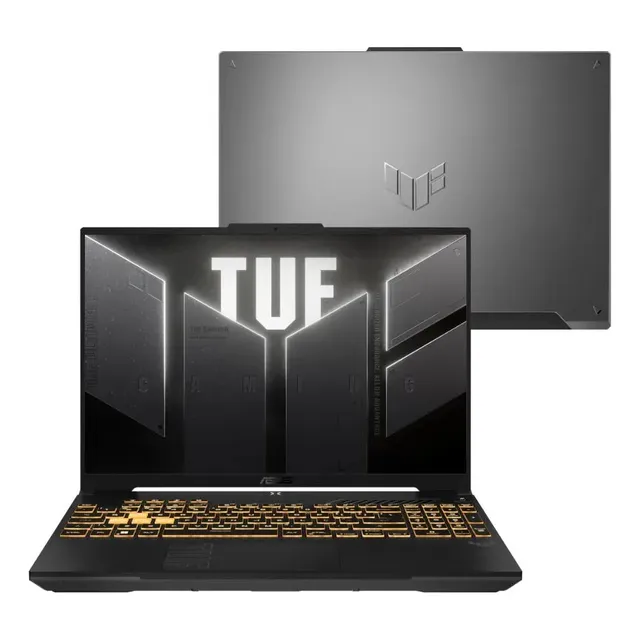 Notebook Asus Tuf Gamer F16 Fx607vu Nvidia Rtx 4050 Intel Core 5 210h 16gb Ram 512gb Ssd Linux 16 Lcd Led Fhd Nível Ips 144 Hz Rl385 Mecha Gray