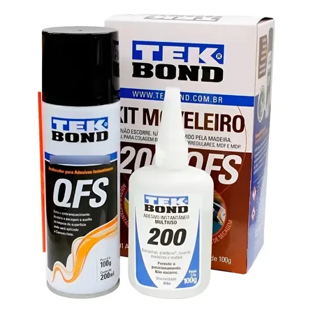 Kit Moveleiro 200 100g + Ativador Qfs 200ml Tekbond N/a