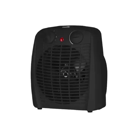 Aquecedor Elétrico 2 Em 1 Kian Preto 1500w Aq100 2 Níveis De Aquecimento + Ventilação