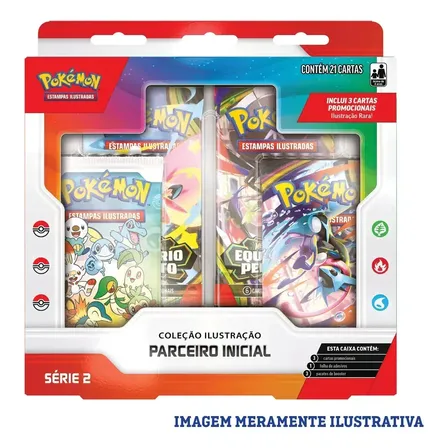 Box Pokémon Coleção Parceiro Inicial Serie 2 Português Copag