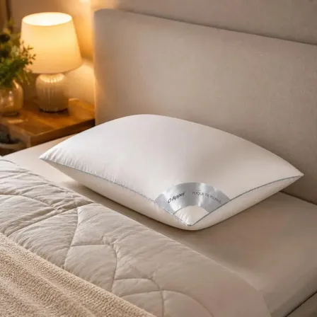 Travesseiro 50x70 Toque De Plumas Percal 233 Fios Conforto Branco