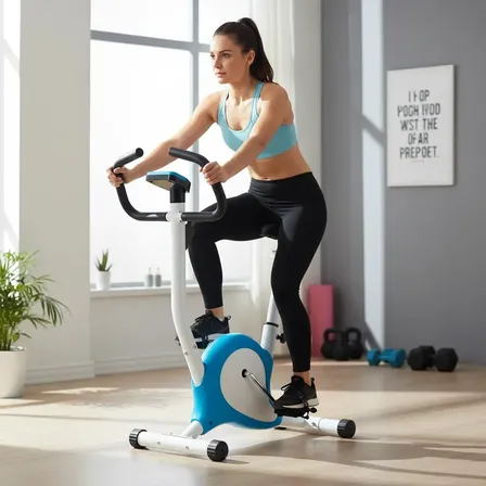 Bicicleta Spinning Ergométrica Resistência Ajustável Para Treino Fitness Em Casa