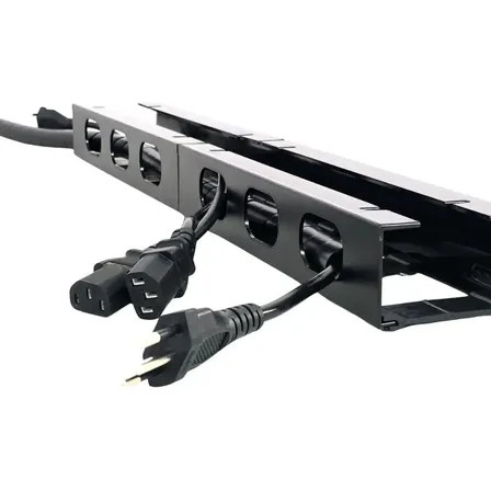 Organizador De Fios E Cabos Baixo Mesa Oculto - 0,5 Mt C/nfe Preto