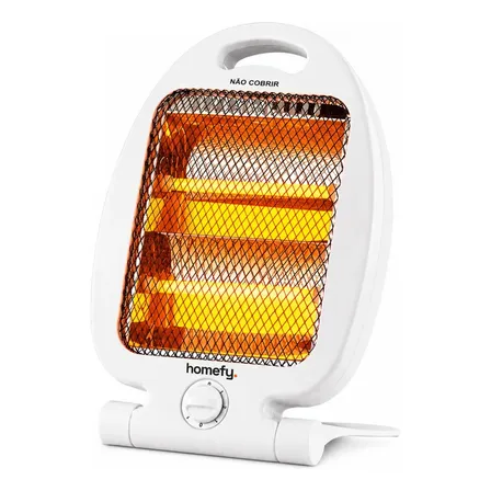 Aquecedor Elétrico Quartzo Doméstico 800w Portátil