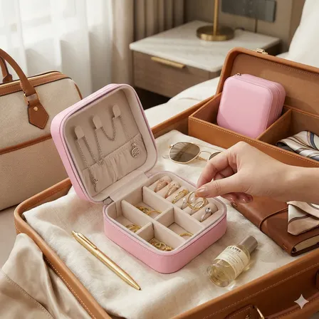 Kit 10 Mini Porta Jóias Viagem Pequeno Lembrancinha Atacado